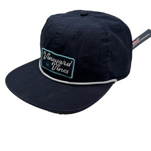 VINEYARD VINES SCRIPT LOGO BASEBALL HAT.NAVY.NWT